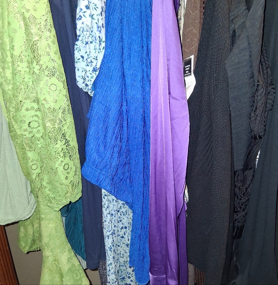 Colorful Mixed Fabric Clothing Collection